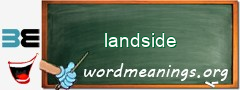 WordMeaning blackboard for landside